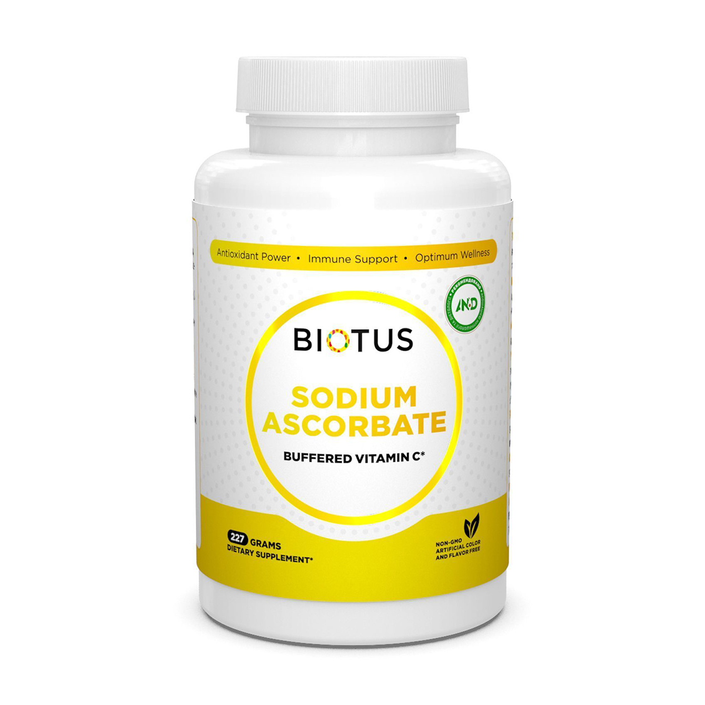 Вітамін С буферизований Biotus Sodium Ascorbate, в порошку, 227 г